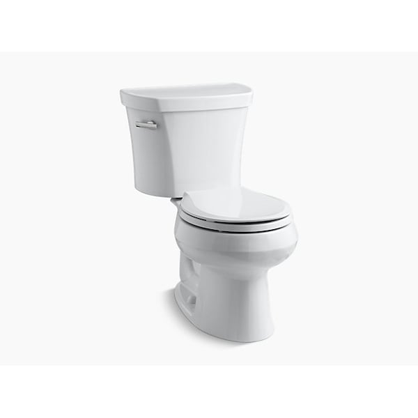Elongated 1.28 GPF Toilet W/ Tank Cover Locks & 14 Rough-In, 1.28 gpf, White